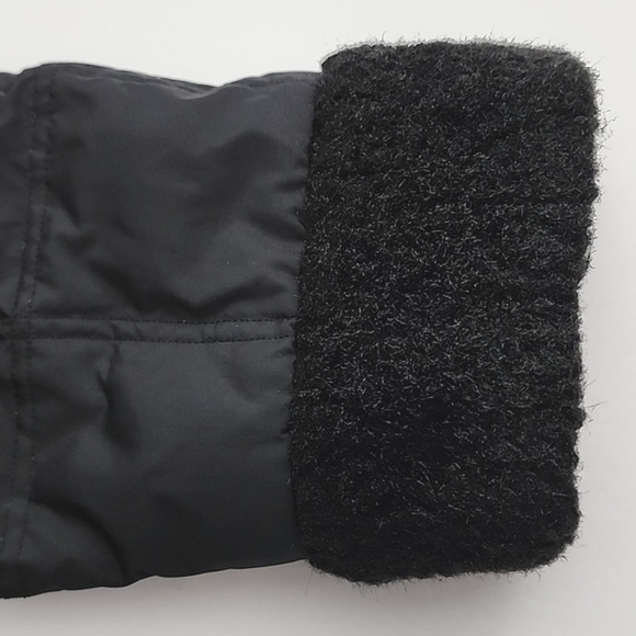 Nuage Women's Down Black Quilted Winter Coat Faux Fur Collar Cuffs Size Large - Picture 5 of 12